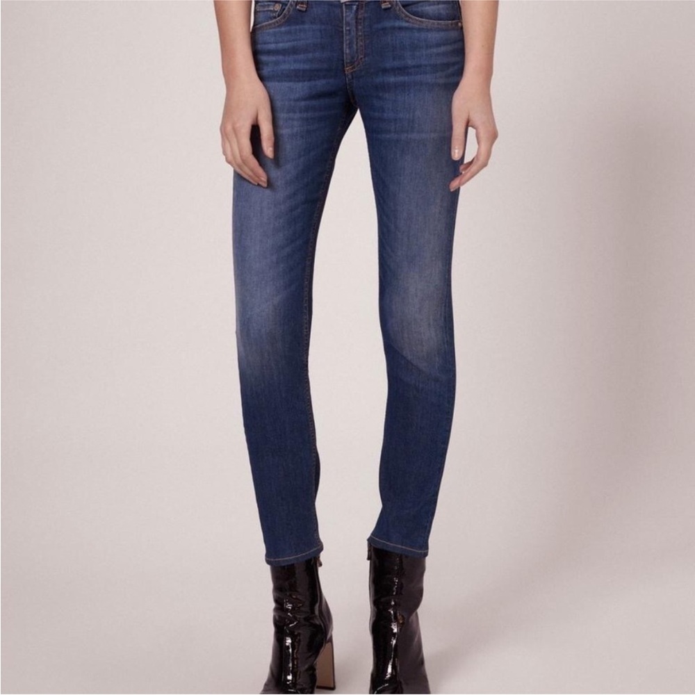 rag & bone skinny ankle jeans in rae